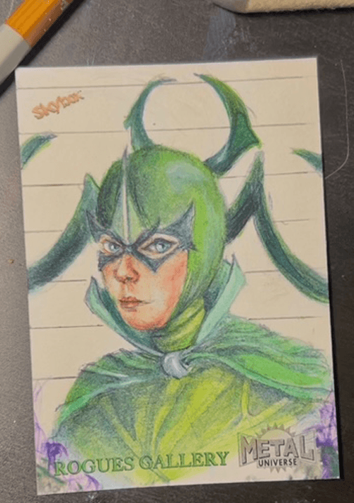 Official Upper Deck Sketch Card Original Artwork