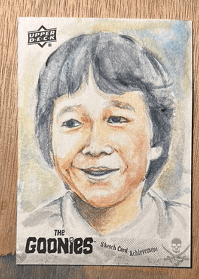 Original Upper Deck Sketch Card Featuring The Goonies